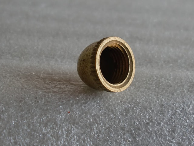 Unfinished Brass Acorn Knob Tapped 1/8 IPS