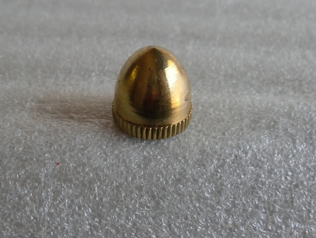 Burnished & Lacquered Brass Acorn Knob Tapped 1/8 IPS