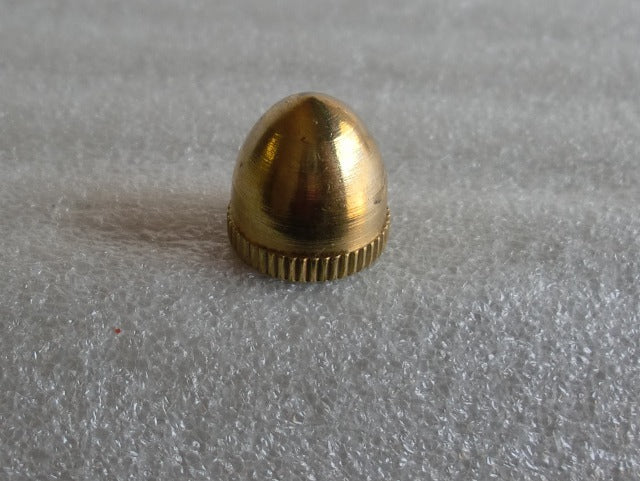 Burnished & Lacquered Brass Acorn Knob Tapped 1/8 IPS