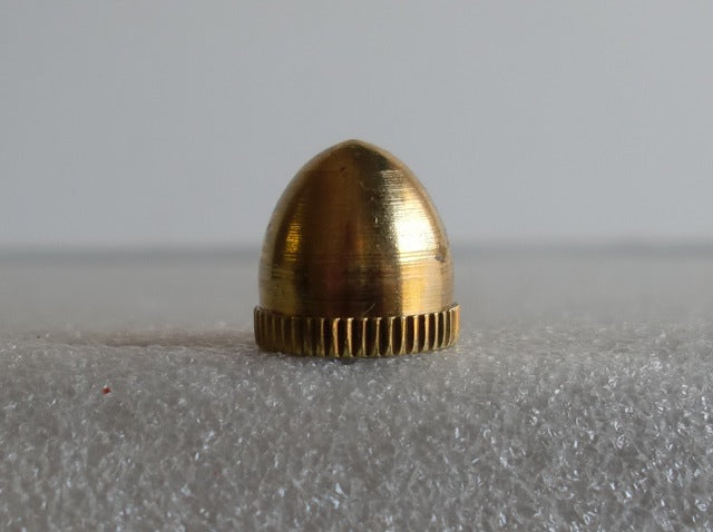 Burnished & Lacquered Brass Acorn Knob Tapped 1/8 IPS