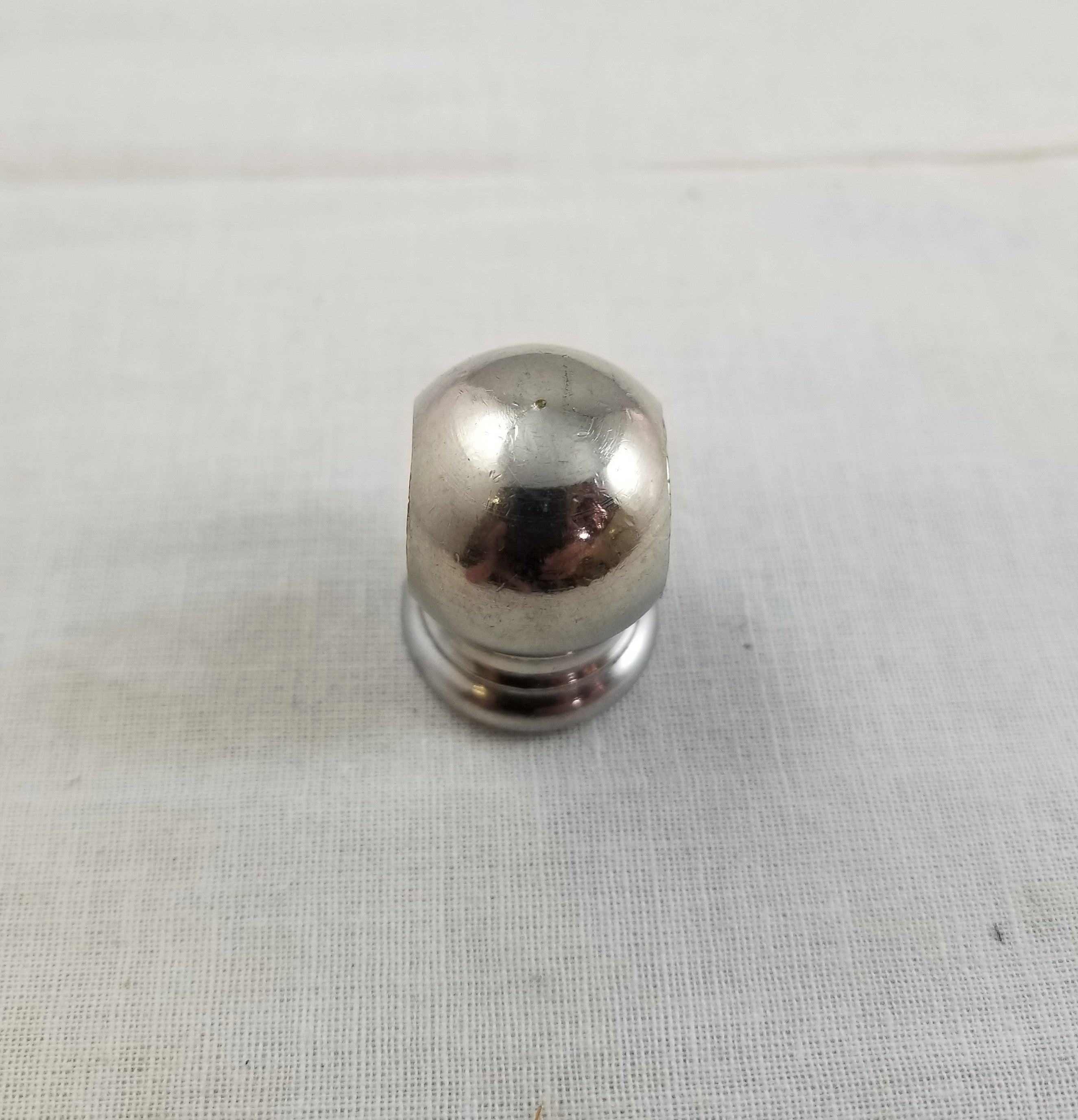 Solid Brass Knob Nickel Plated Tapped 1/4 IP Bottom and 1/8 IP on both sides