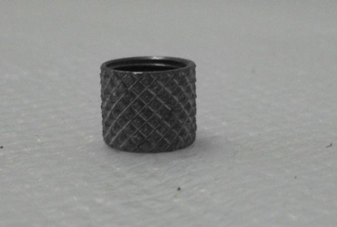 Knurled Brass Coupling or Insert - Nickel Plated - 1/8 IP F x 1/8 IP F