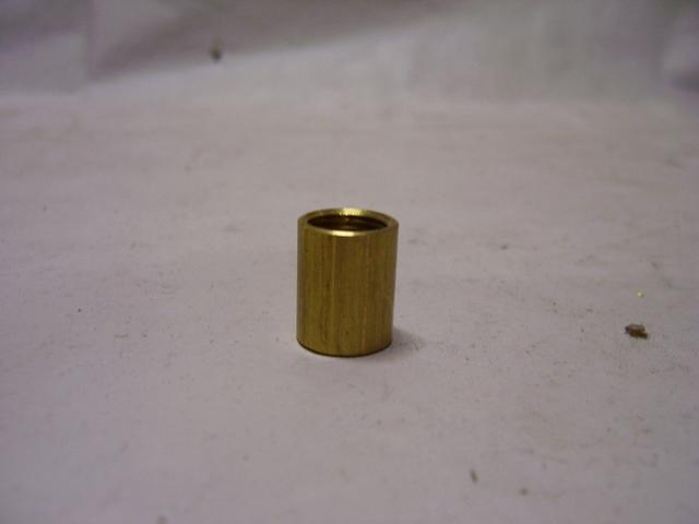 Brass Coupling - Tapped 1/8 IPS - Unfinished