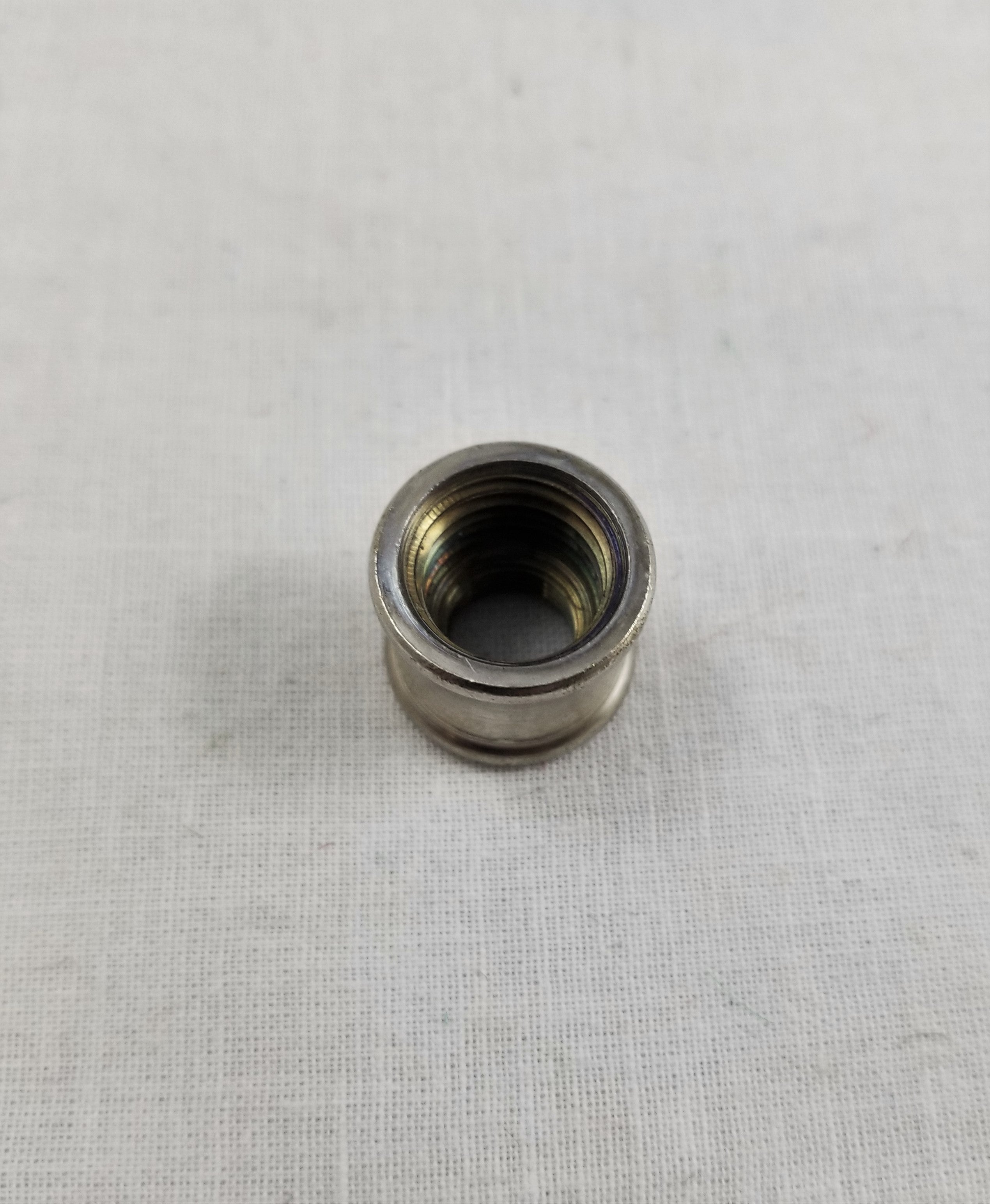 Brass Coupling Nickle Plated - Tapped 1/8 IP F x 1/4 IP F