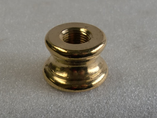 5/8" Burnished & Lacquered Turned Brass Neck Tapped 1/8 IPS