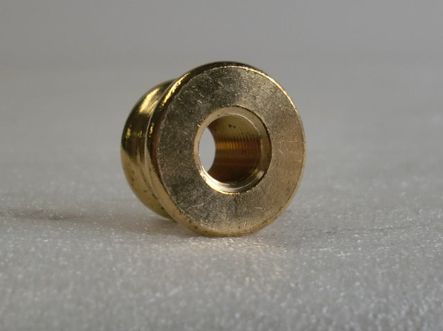5/8" Burnished & Lacquered Turned Brass Neck Tapped 1/8 IPS