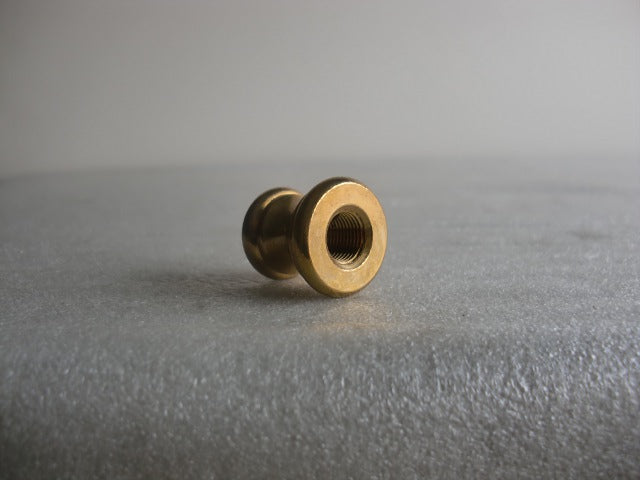 7/8" Burnished & Lacquered Turned Brass Neck Tapped 1/8 IP