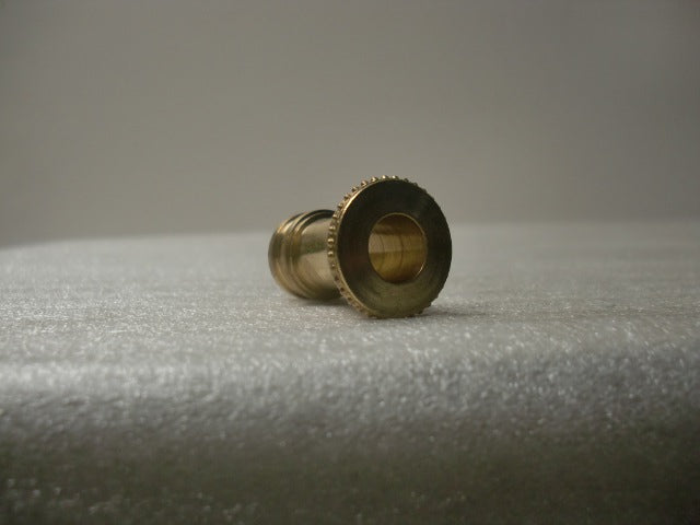 15/16" Unfinished Brass Turned Beaded Neck Slips 1/8 IPS