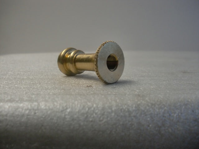 1-3/4" Unfinished Turned Brass Neck Tapped 1/8 IPS Threading