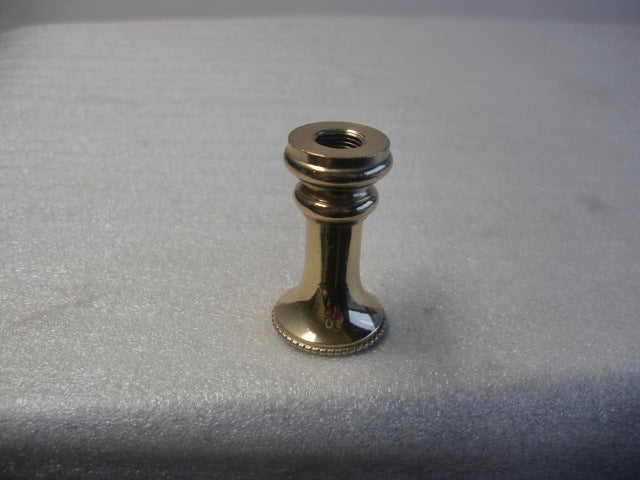 1-3/4" Polished & Lacquered Turned Brass Neck - 1/8 IPS Thread