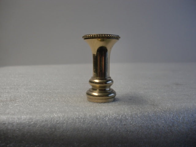 1-3/4" Polished & Lacquered Turned Brass Neck - 1/8 IPS Thread