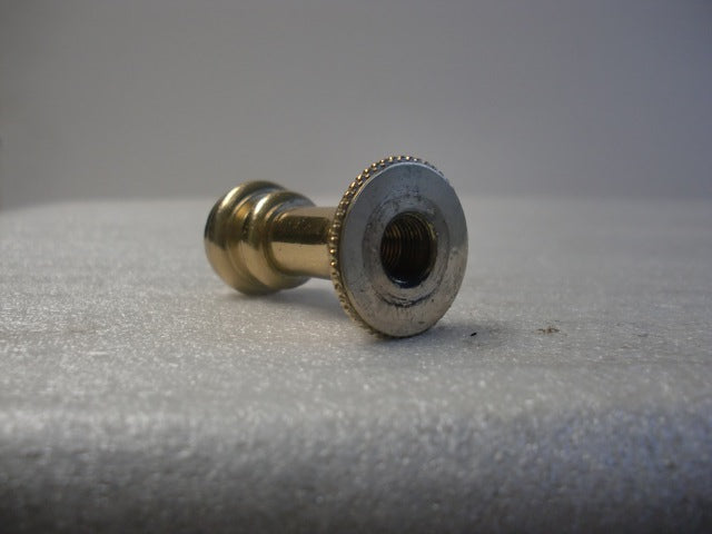1-3/4" Polished & Lacquered Turned Brass Neck - 1/8 IPS Thread