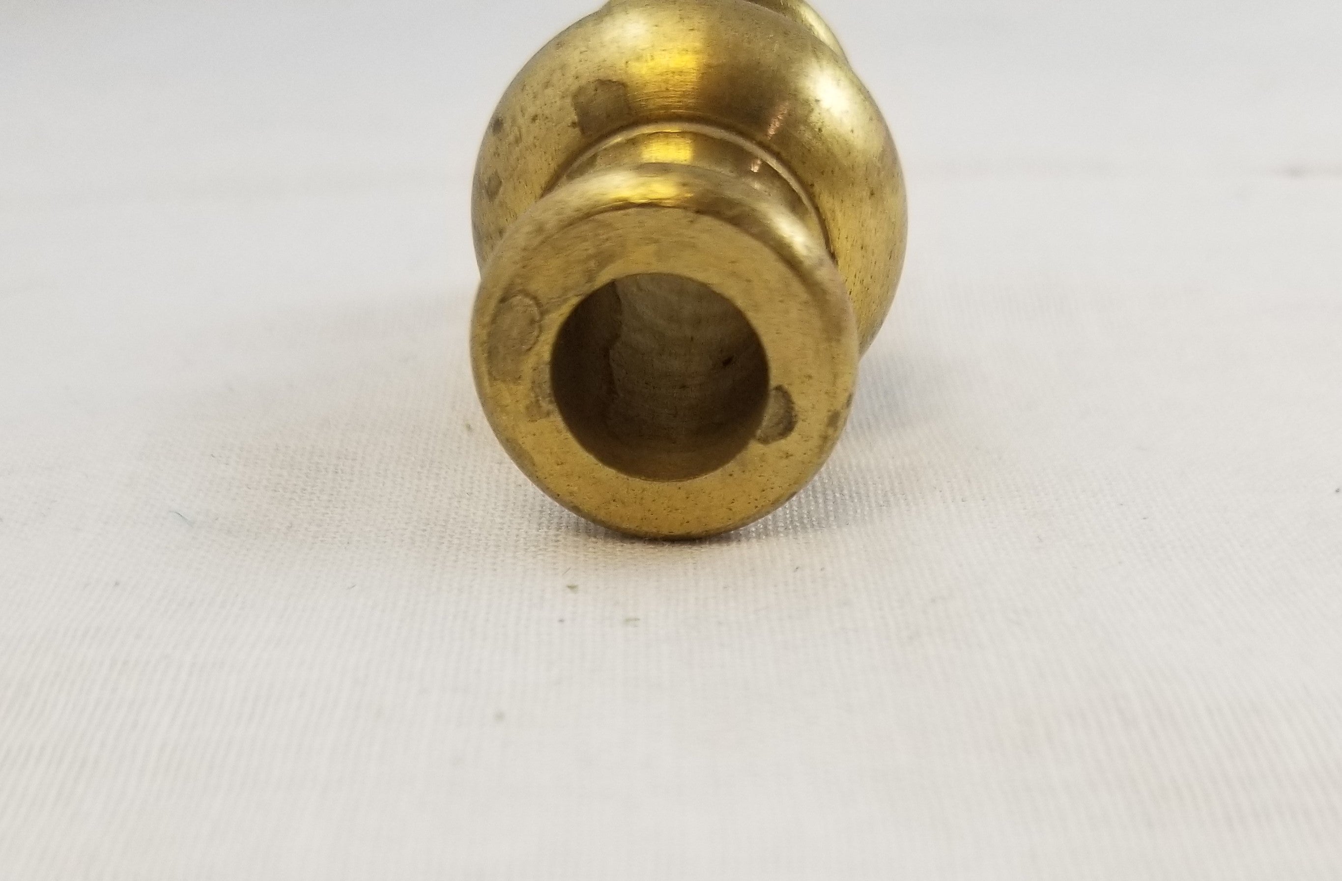 Turned Brass Neck Unfinished - 1-5/16" High - 15/16" Diameter - Slip 1/8 IP