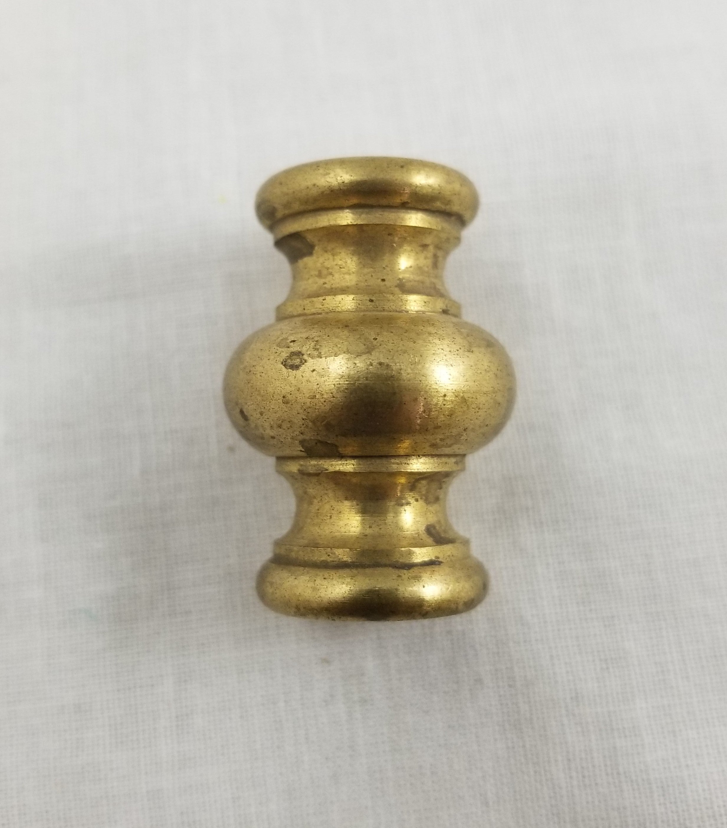 Turned Brass Neck Unfinished - 1-5/16 High - 15/16 Diameter - Slip 1/8 IP