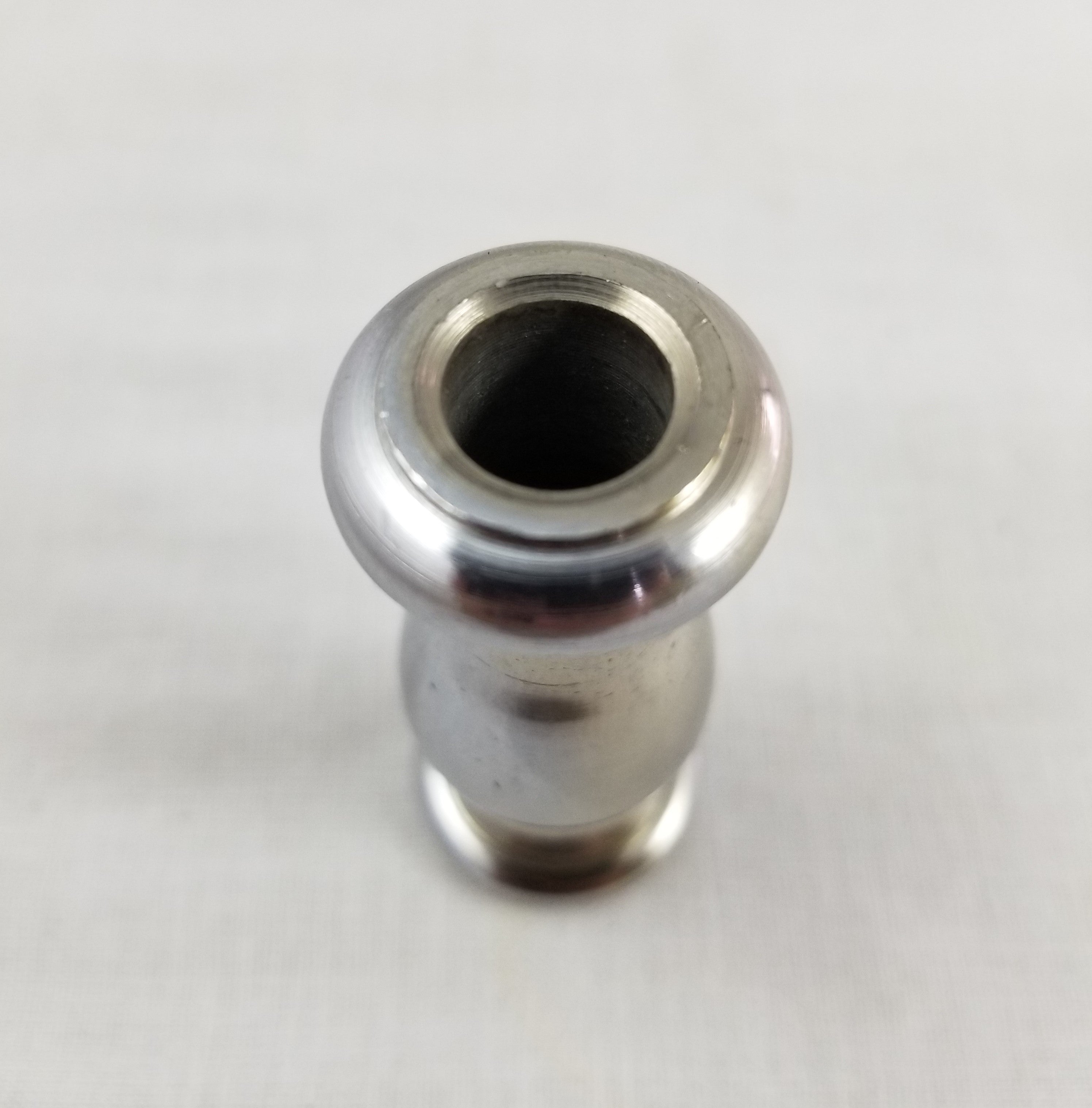 Turned Solid Brass Nickel Plated Neck - 7/8" Diameter - 2" High - Slips 1/8 IP