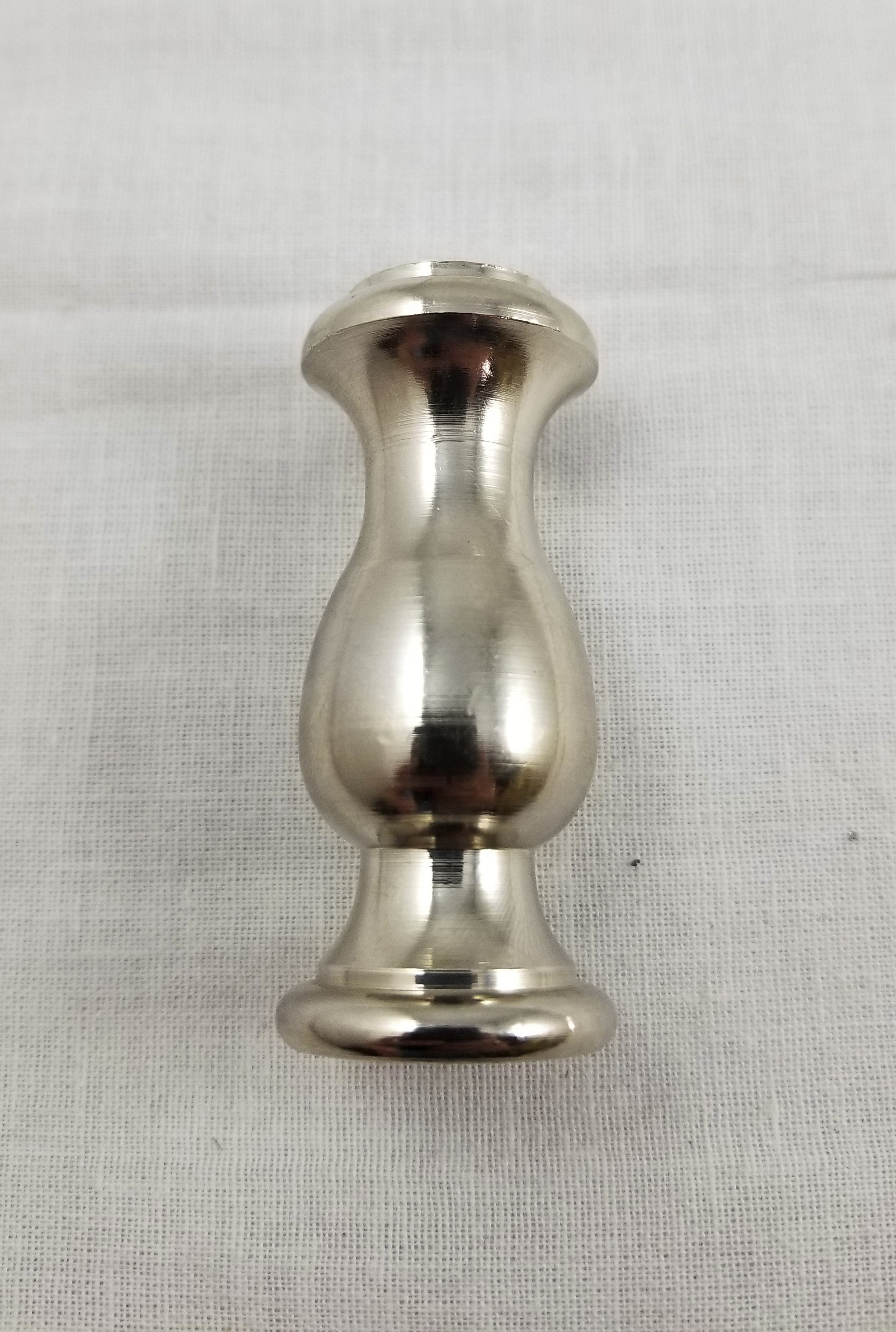 Turned Solid Brass Nickel Plated Neck - 7/8" Diameter - 2" High - Slips 1/8 IP