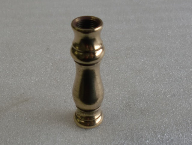 2-1/4" Polished & Lacquered Turned Brass Neck Tapped 1/8 IPS
