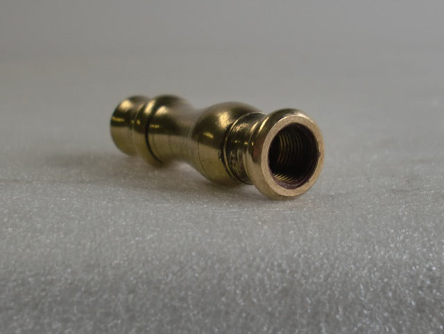 2-1/4" Polished & Lacquered Turned Brass Neck Tapped 1/8 IPS
