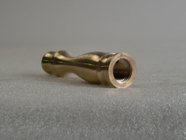 2-5/8" Unfinished Turned Brass Neck Tapped 1/8 IPS
