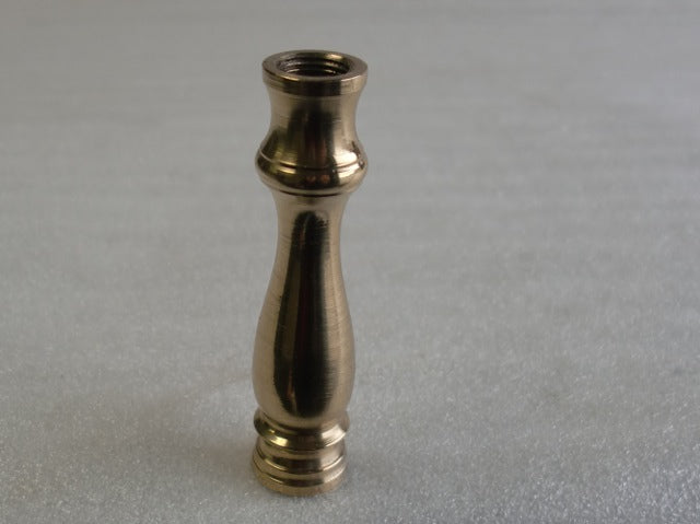 2-5/8" Polished & Lacquered Turned Brass Neck Tapped 1/8 IPS