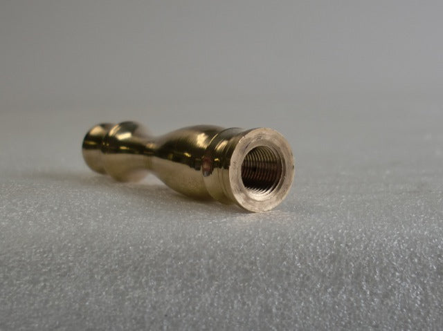 2-5/8" Polished & Lacquered Turned Brass Neck Tapped 1/8 IPS