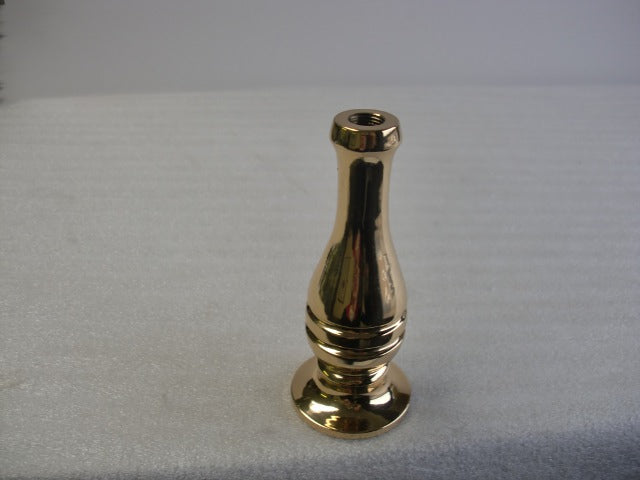 4-1/2" Brass Column with Ridge Design