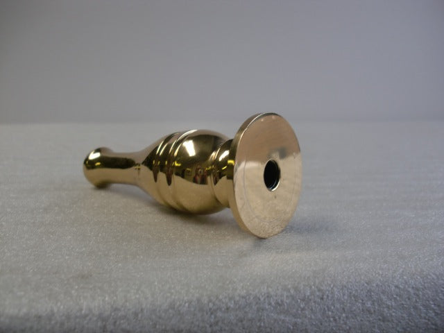 4-1/2" Brass Column with Ridge Design