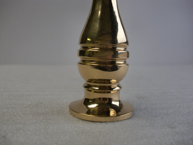 4-1/2" Brass Column with Ridge Design