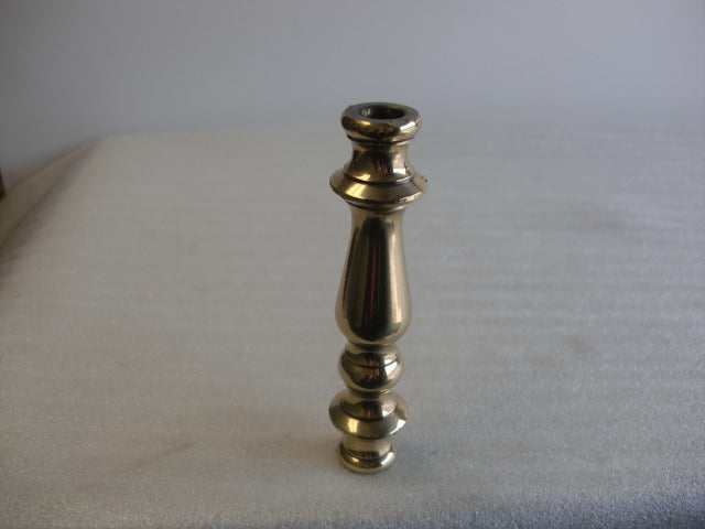 4-1/2" Polished & Lacquered Brass Turned Neck Slips 1/8 IPS