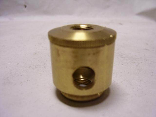 Turned Brass Two-Piece Cluster Body - Unfinished - 2 Holes
