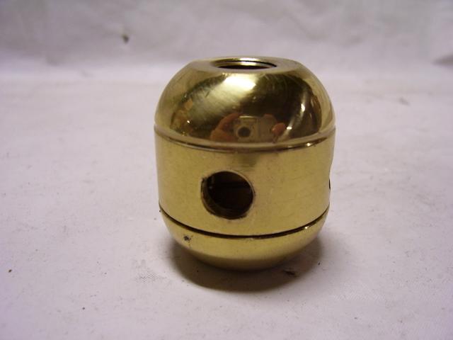 Turned Brass Two-Piece Cluster Bodies (Shown with switch hole)