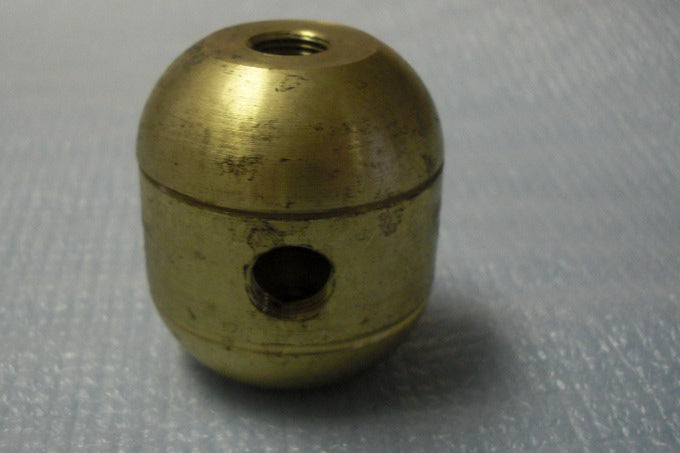 Turned Brass Two-Piece Cluster Body - 2 holes - w/ Switch Hole