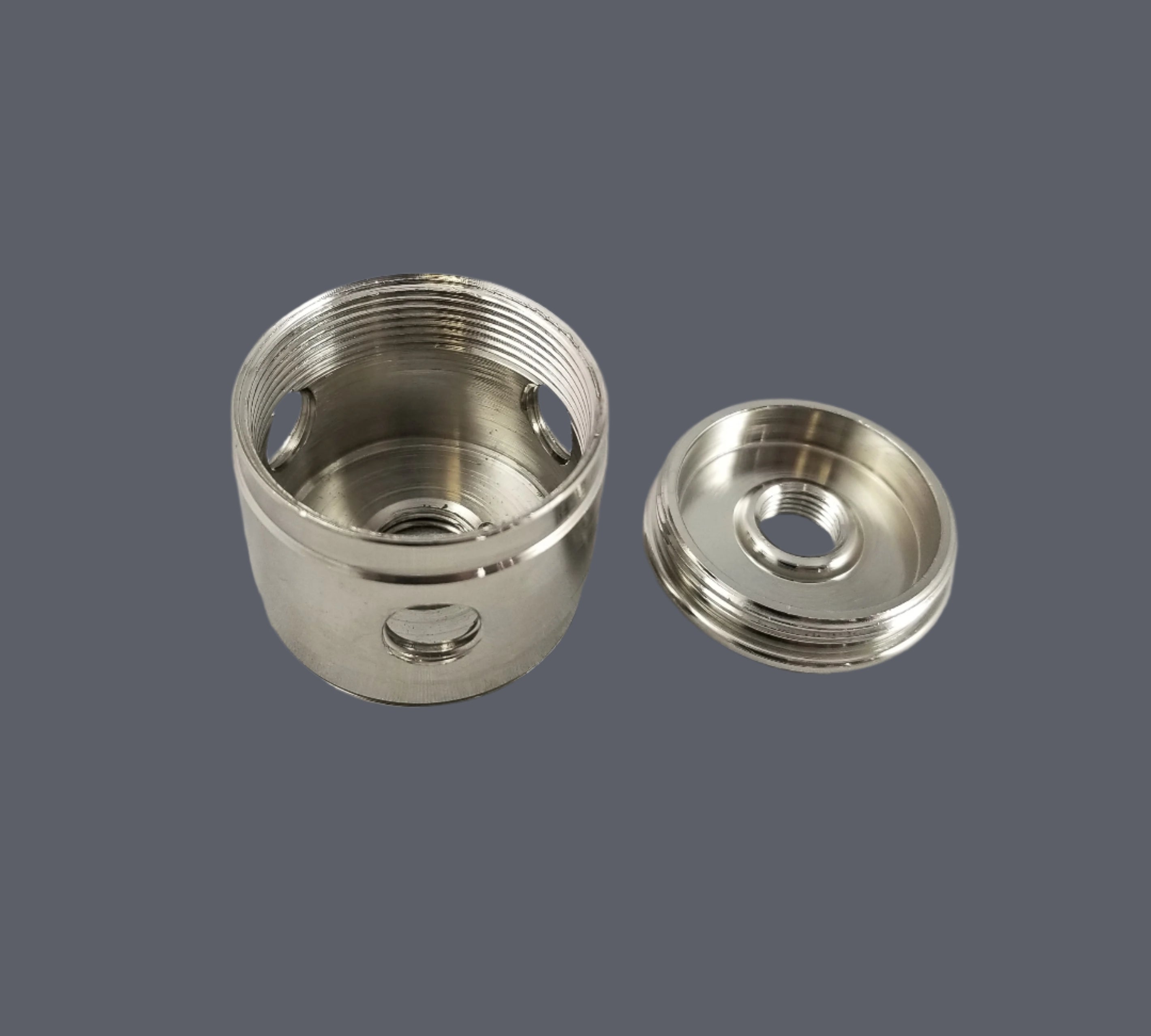 Turned Solid Brass Chrome Plated Two-Piece Cluster Body - 3 Holes - 1-11/32"