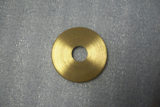 Turned Solid Brass - 1-1/8" - Burnished & Lacquered - Slip 1/8"
