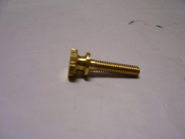 3/8" Solid Brass Turned Thumb Screw - 8/32 Thread