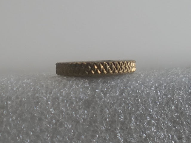 9/16" Knurled Brass Locknuts Tapped 1/4-20
