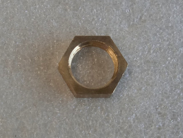 Brass Hexagon Locknut Tapped 1/8 IPS