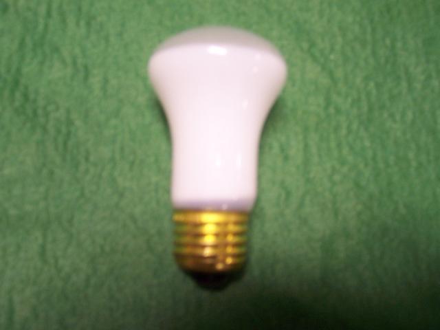 40W Medium Base Small Reflector Bulb 120 VOLT white