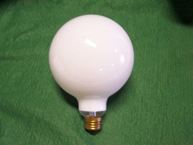 G30 60 Watt Medium Base white  Bulb