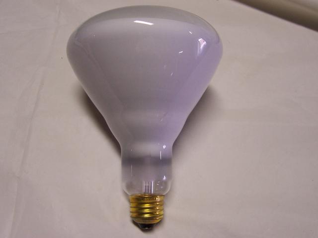 150W Medium Base white Large Reflector bulb 130 VOLT
