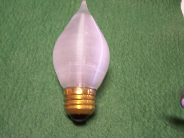 60W Medium Base Satin white Flamescent bulb 120 VOLT *OUT OF STOCK*