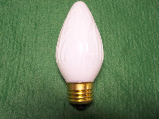 25W Medium Base White Decorative Bulb 120 VOLT