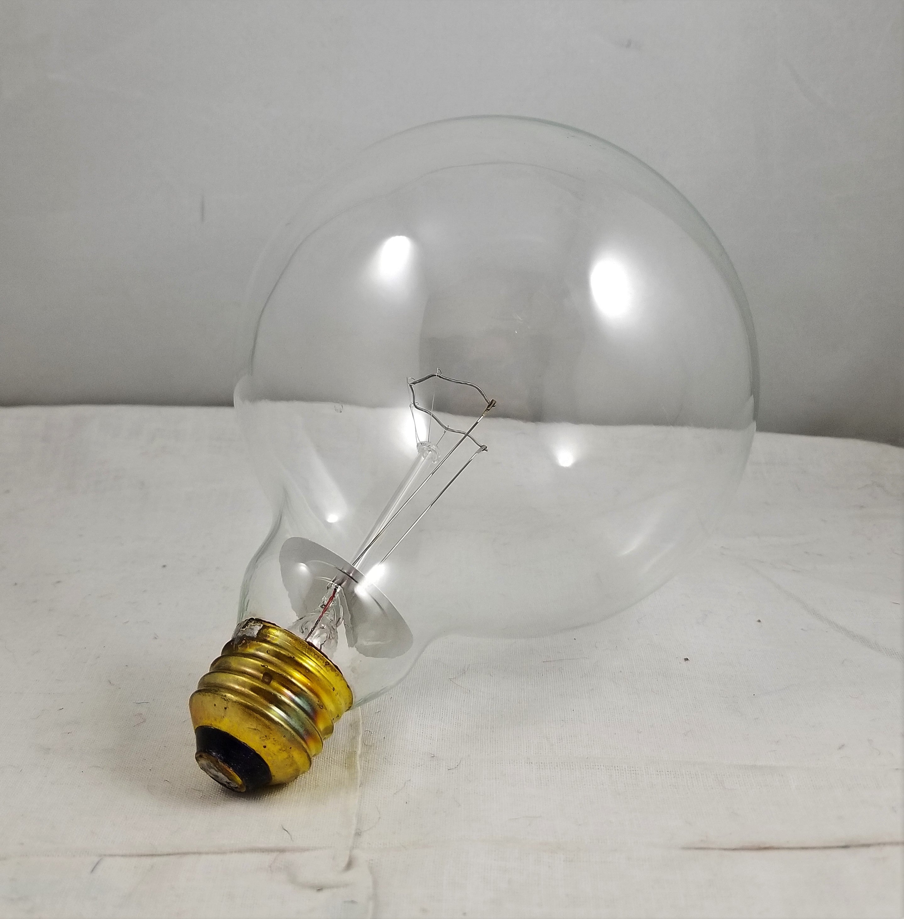 100W Medium Base Clear Globe bulb