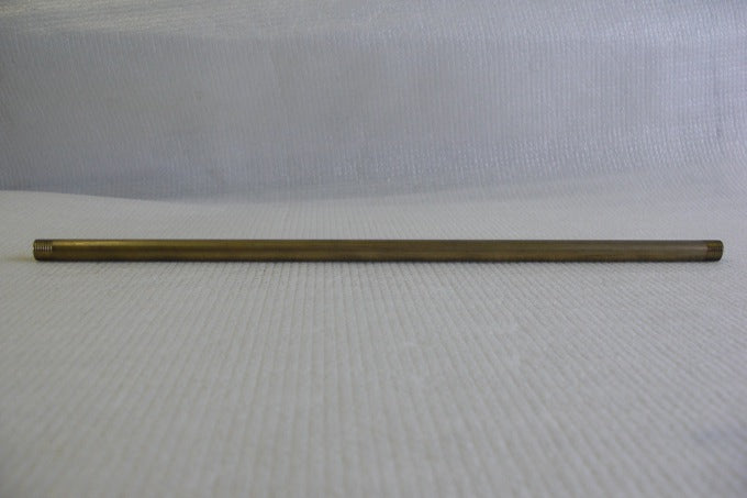Unfinished Brass Pipe 10" - Threaded Both Ends