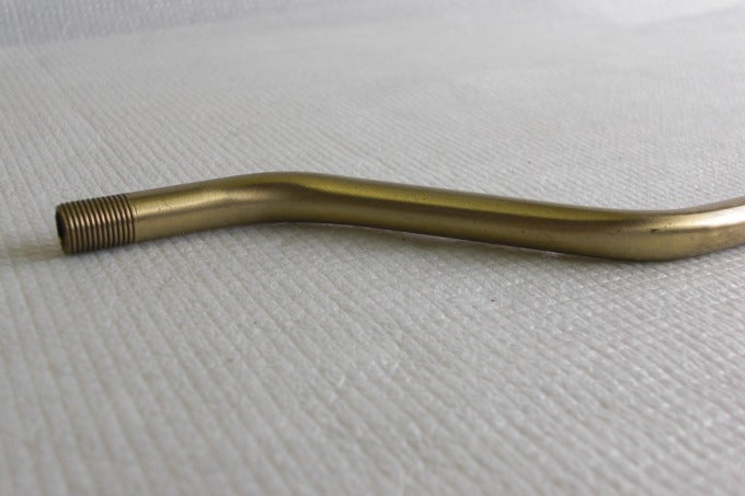 Brushed Brass Figurine Arm 10" - Threaded Both Ends 1/8 IP