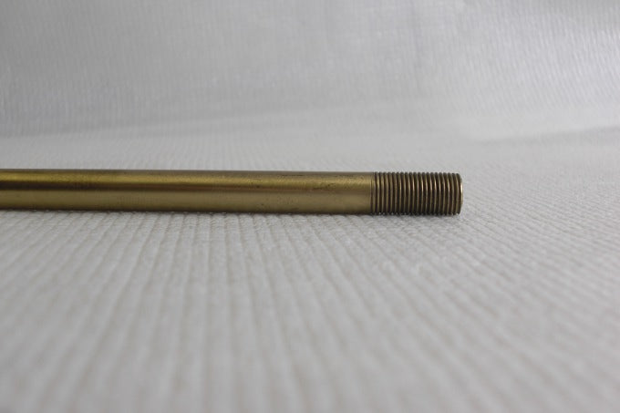 Brushed Brass Figurine Arm 13" - Threaded Both Ends 1/8 IP