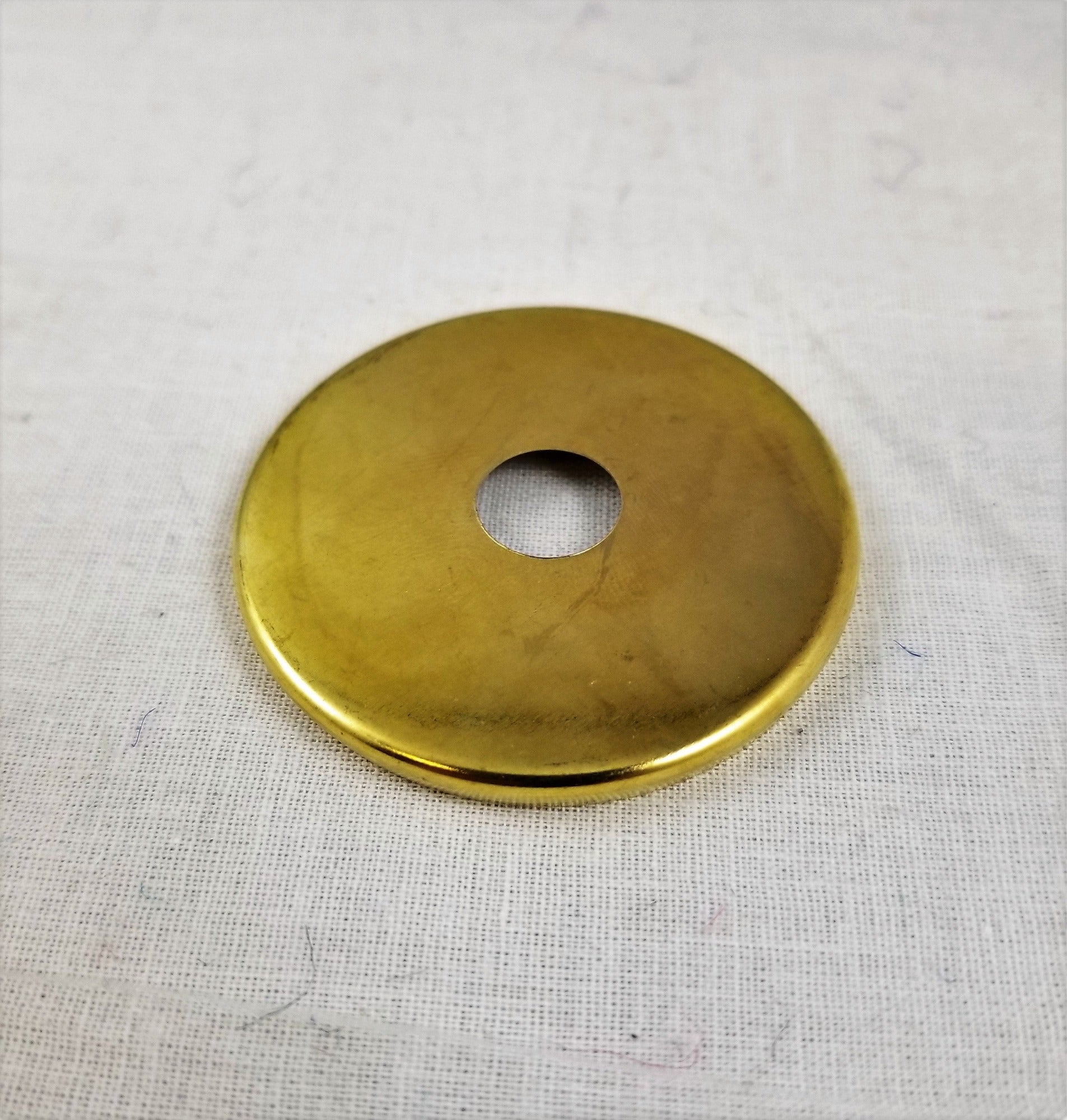 3/8" center hole steel check ring in brass plating