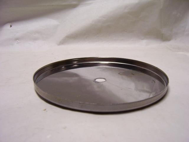 4" Steel Round Flat Plate - Center Hole Can Slip 1/8" IPS