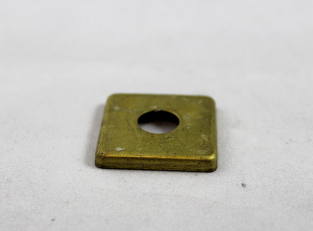 Stamped Brass Square 1" Check Ring 1/8IP Slip or 7/16" center hole