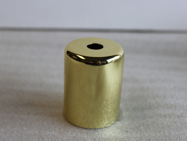 2 inch high Brass Plated Candle Cup - Crafted from Steel - 1.5 inch diameter.